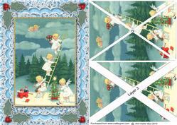 Sky Ladder A5 Lace Card Front Side Step Stacker