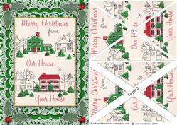 Our House to Yours A5 Lace Card Front Side Step Stacker