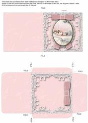 Snowy Christmas Village Mini Card and Envelope Sheet
