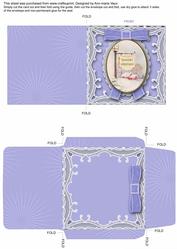 Christmas Pub Sign Mini Card and Matching Envelope Sheet