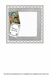 Black Tulip Special Day 2 Card Lattice Insert Panel