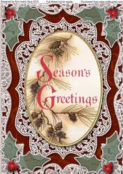 Seasons Greetings A4 Lace Picture Sheet