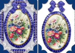 Wildflowers Lace N' Ruffle Card Front Step by Step