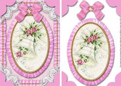 Wedding Bells Lace N' Ruffle Card Front Step by Step