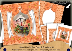 Christmas Lantern Stand Up Cut Out 3D Christmas Card Kit