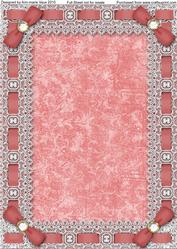 Wedding Bells Lace Eyelet A4 Blank Frame Sheet