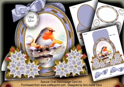 Blue Robin Modern Special Large Oval Card Mini Kit