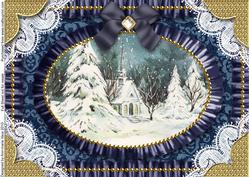 Midnight Village Lace N Ruffles A4 Picture Sheet