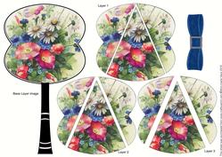 Wildflowers Fan Side Stacker Topper Sheet