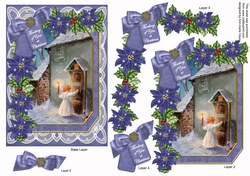 Choirboy Thinking of You 7x5in Fancy Lace Step by Step