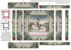 Christmas Church 1 Spiral Edge Stacker Card Front