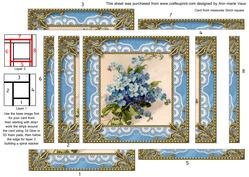 Forget Me Knots Spiral Edge Stacker Card Front