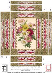 Crazee Daisies Spiral Edge Stacker 7x5in Card Front
