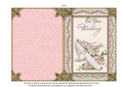 Wedding Shoe Matching Spiral 7x5inch Folded Card