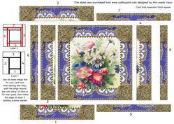 Wildflower Bunch Spiral Edge Stacker Card Front