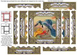 Kingfisher 2 Spiral Wavy Edge Stacker Card Front