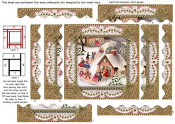 Party House 2 Spiral Wavy Edge Stacker Card Front
