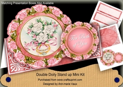 Wedding Rings For Both of You Double Lace Doily Mini Kit