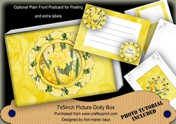 Happy Daffodils 7x5in Presentation Box