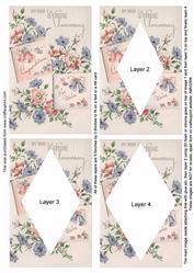 Pretty Floral Anniversary Easy Diamond Tunnel Sheet