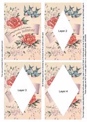 Wedding Day Blue Birds Easy Diamond Tunnel Sheet