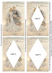 Wedding Wishes Couple Easy Diamond Tunnel Sheet
