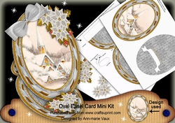 Ice Church Oval Easel Card Mini Kit