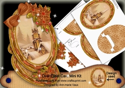 Snow Steeple Oval Easel Card Mini Kit