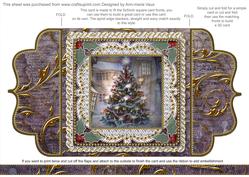 How My Tree Looks Lace Bracket Wrap Card