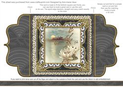 Oriental Lily Lace Bracket Wrap Card