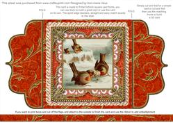 Robin Tug of Love Lace Bracket Wrap Card