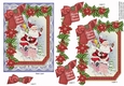 Santa Across the Miles 7x5in Fancy Lace Step by Step