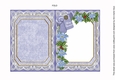 Blue Robin Merry Christmas 7x5in Fancy Lace Foldable Insert