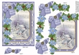 Blue Village Merry Christmas 7x5in Fancy Lace Step by Step