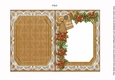 Reindeer Merry Christmas 7x5in Fancy Lace Foldable Insert