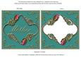 Teal Pink Mother Rose Fancies Sq Card Front and Frame
