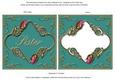 Teal Pink Sister Rose Fancies Sq Card Front and Frame