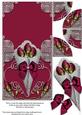 Metallic Red Silver Bouquet Over the Edge Card with Stacker