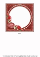 Lovebirds Happy Christmas 6inch Circle Topper Insert Panel