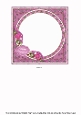 Christmas Pink Candles Happy Christmas 6inch Circle Topper Insert Panel