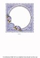 Blue Snowscene Happy Christmas 6inch Circle Topper Insert Panel