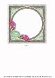 Pink Green Christmas Candles Happy Christmas 6inch Circle Topper Insert Panel