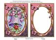 Two Tone Wedding Bells 7x5inch Picture Card Front and Frame