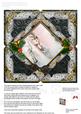 Snow Village Holly 5inch Square Picture Envelope Backer
