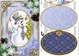 Snowman Snow Christmas A5 Locket Card Front