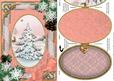 Snowy Christmas Tree Snow A5 Locket Card Front