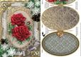 Christmas Roses Snow A5 Locket Card Front