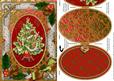 Elegant Christmas Tree Holly A5 Locket Card Front