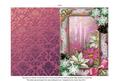Pink Poinsettia Snow 7x5inch Folded Picture Card