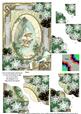 Snow Bells Snow 7x5inch Scalloped Duo Corner Stacker